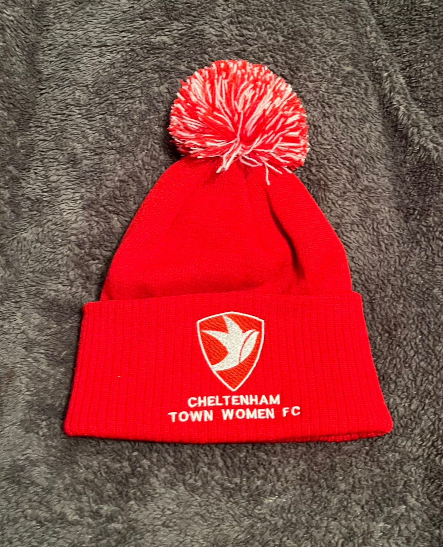 CTWFC Red & White Beanie Hat